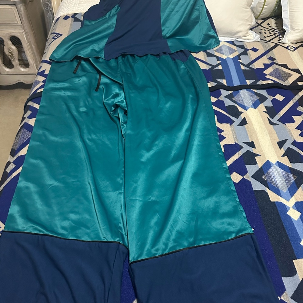 Sophie Theallet for Lane Bryant Teal and Blue Lounge Set